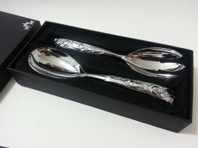 Chromium Native Eagle Serving Set by BOMA