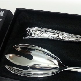 Chromium Native Eagle Serving Set by BOMA